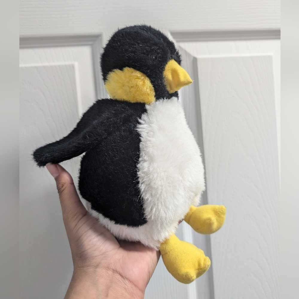 Black and White Stuffed Penguin Toy